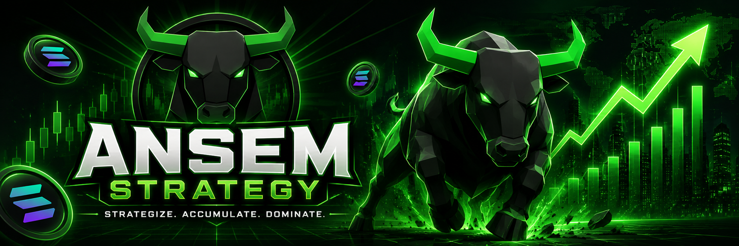 AnsemStrategy banner — Strategize. Accumulate. Dominate.
